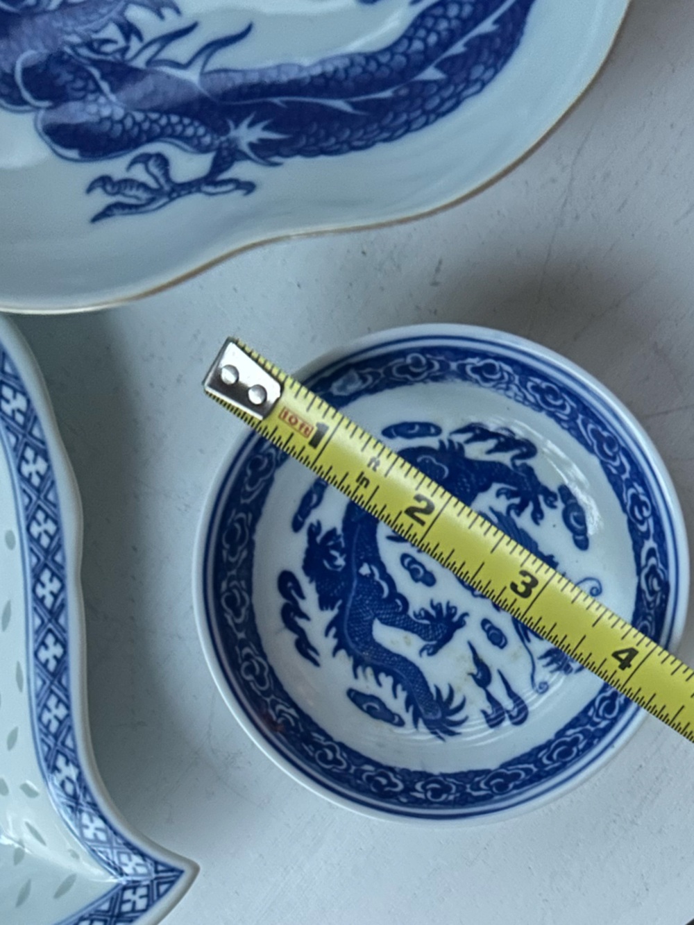 Blue and White Porcelain Trinket Dishes from the Orient. - Picture 4 of 5